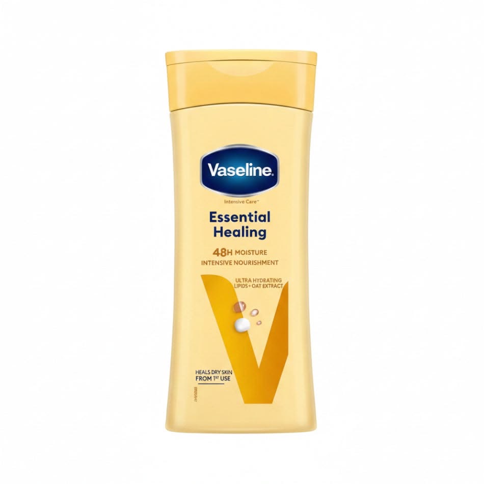 لوسیون بدن زرد وازلین ۲۰۰میل essential healing vaseline